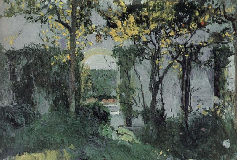 Joaquin Sorolla Sevilla match the old Garden oil painting image